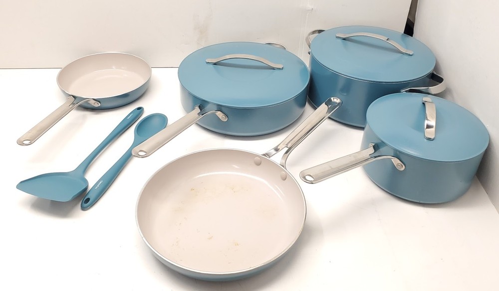 GreenPan Nova 10-Piece Ceramic Nonstick Cookware Set (Teal)