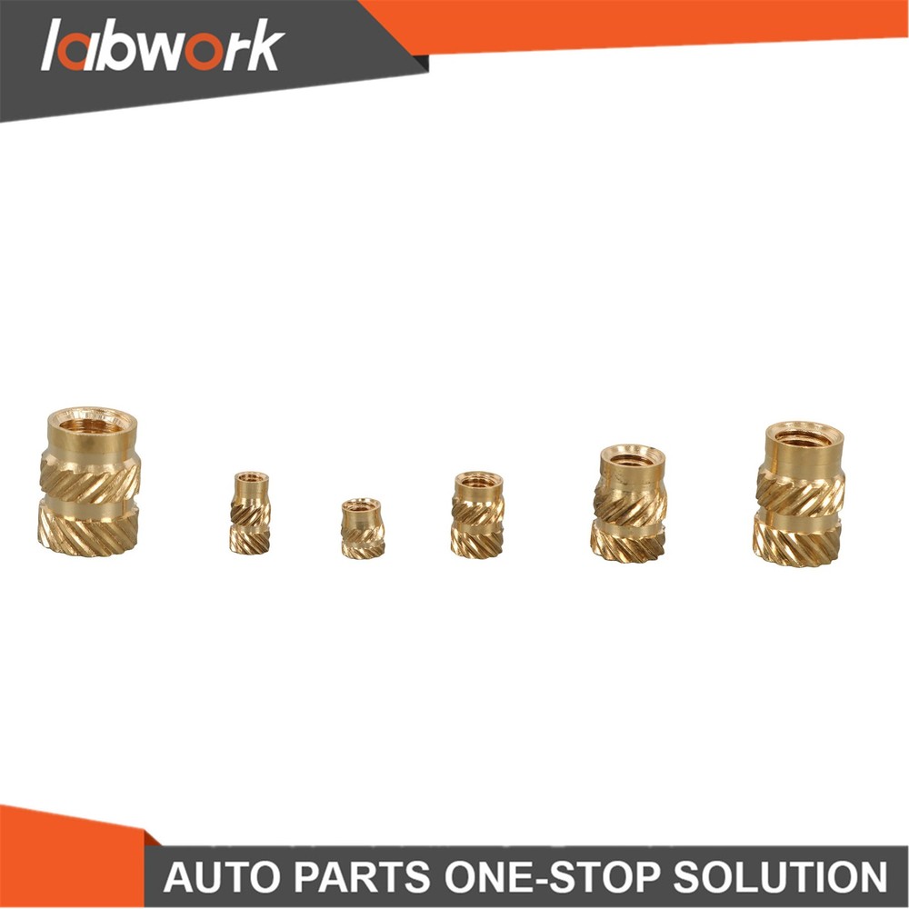 Labwork 350Pcs Threaded Inserts M2-M6 Female Thread Metric Knurled Nuts