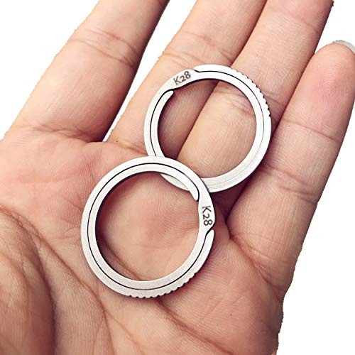 Titanium Quick Release Side Pushing Key Rings Gear Creative Classic Keyring