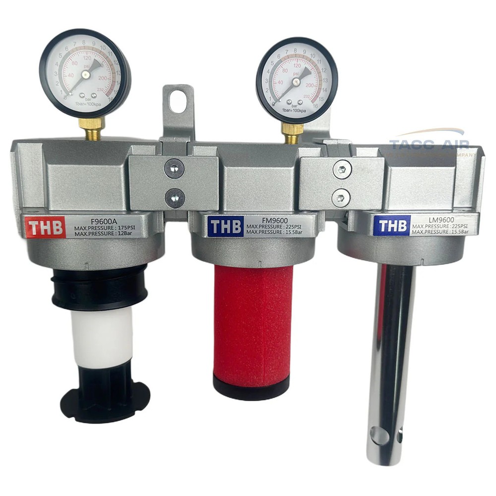 1" Compressed Air Inline Filter Desiccant Dryer Moisture Separator Trap System