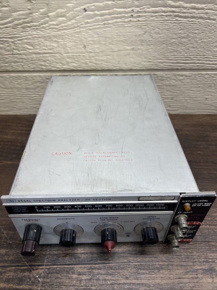 HP Hewlett Packard 8554L RF Plug In Modules Spectrum