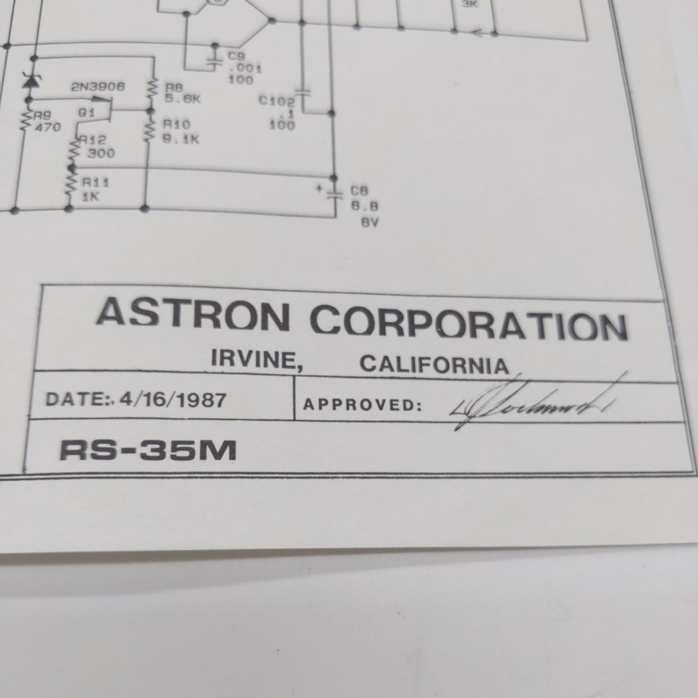 Astron RS-35M Schematic