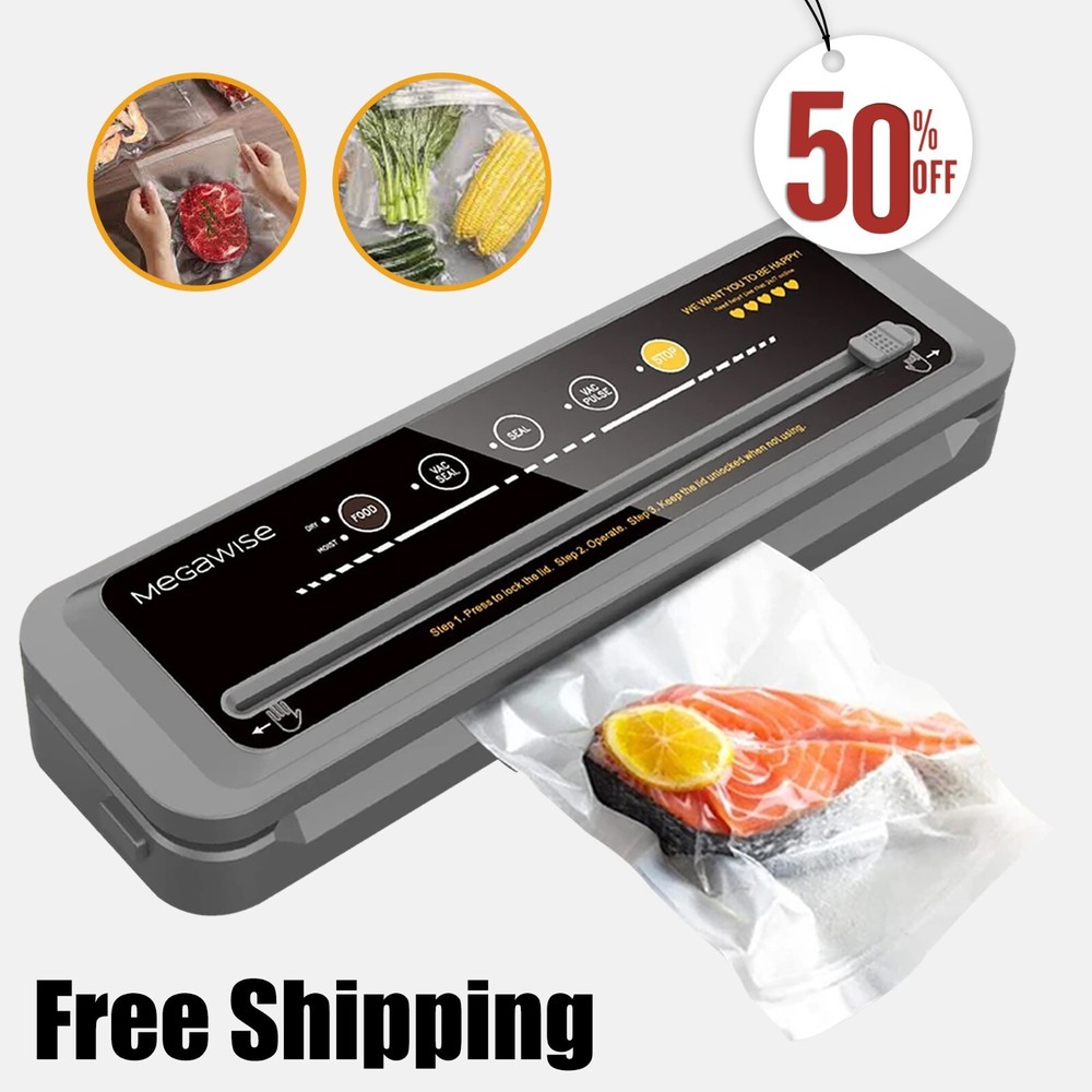 Vacuum Sealer Machine | Automatic Food Sealing System | Compact Design