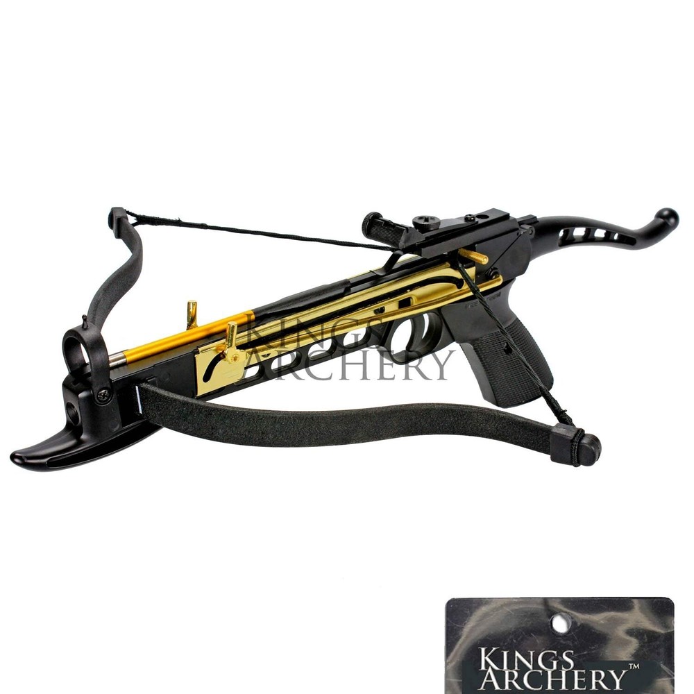 Self-Cocking Crossbow Bundle with Adjustable Sights, Spare Crossbow String an...