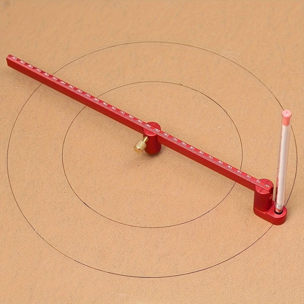 Adjustable Compass Ruler - Precision Circle Drawing for Woodworking & Drafting