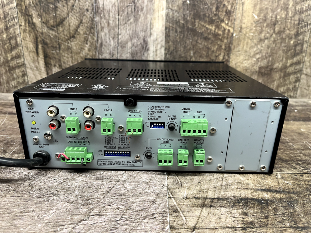 TOA Electronics BG-2035 Mixer Amplifier 35W Unit Only *TESTED WORKING*