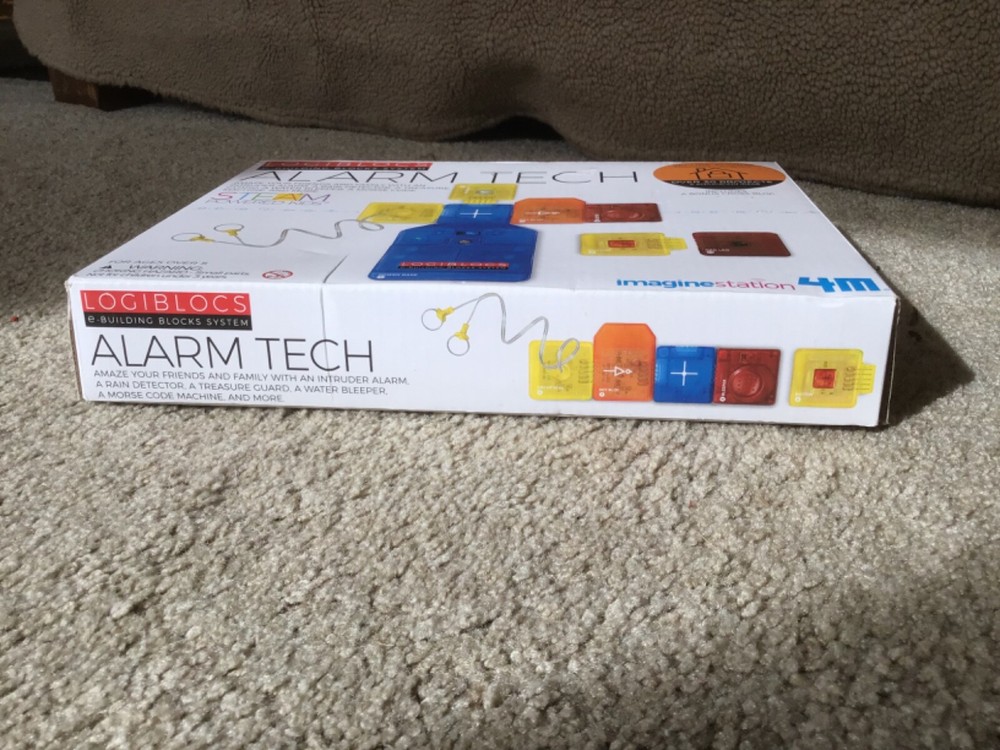 Logiblocs E-Building Blocks System Alarm Tech Electronics Kit Imagine Station 4M