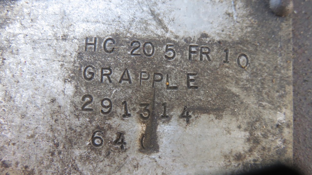 boom grapple, hydraulic w/rotator