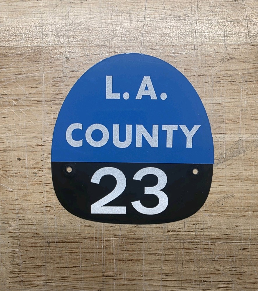 LA COUNTY 23 FIRE HELMET SHIELD