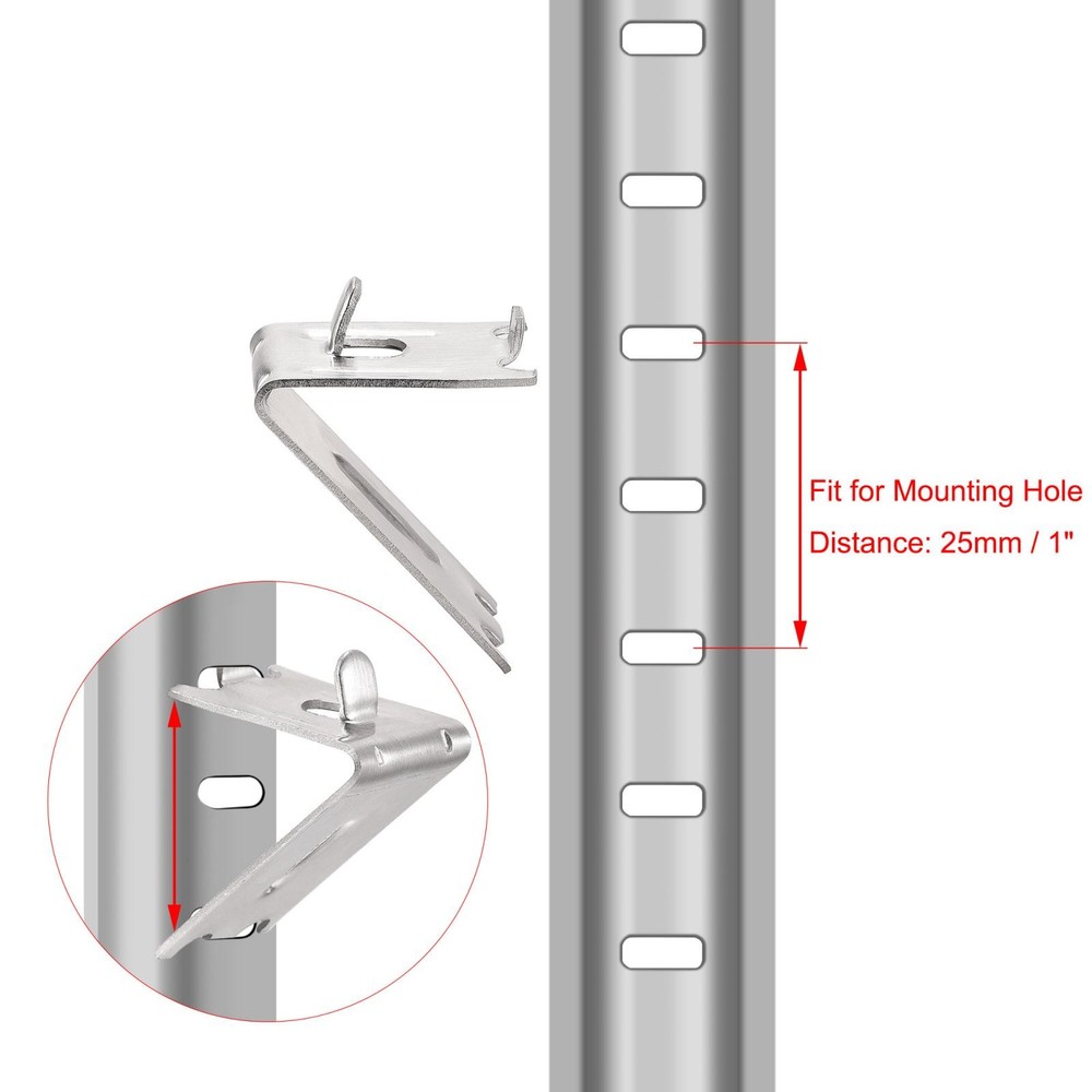 Freezer shelf clip, shelf support bracket 1mm thickness 8pcs