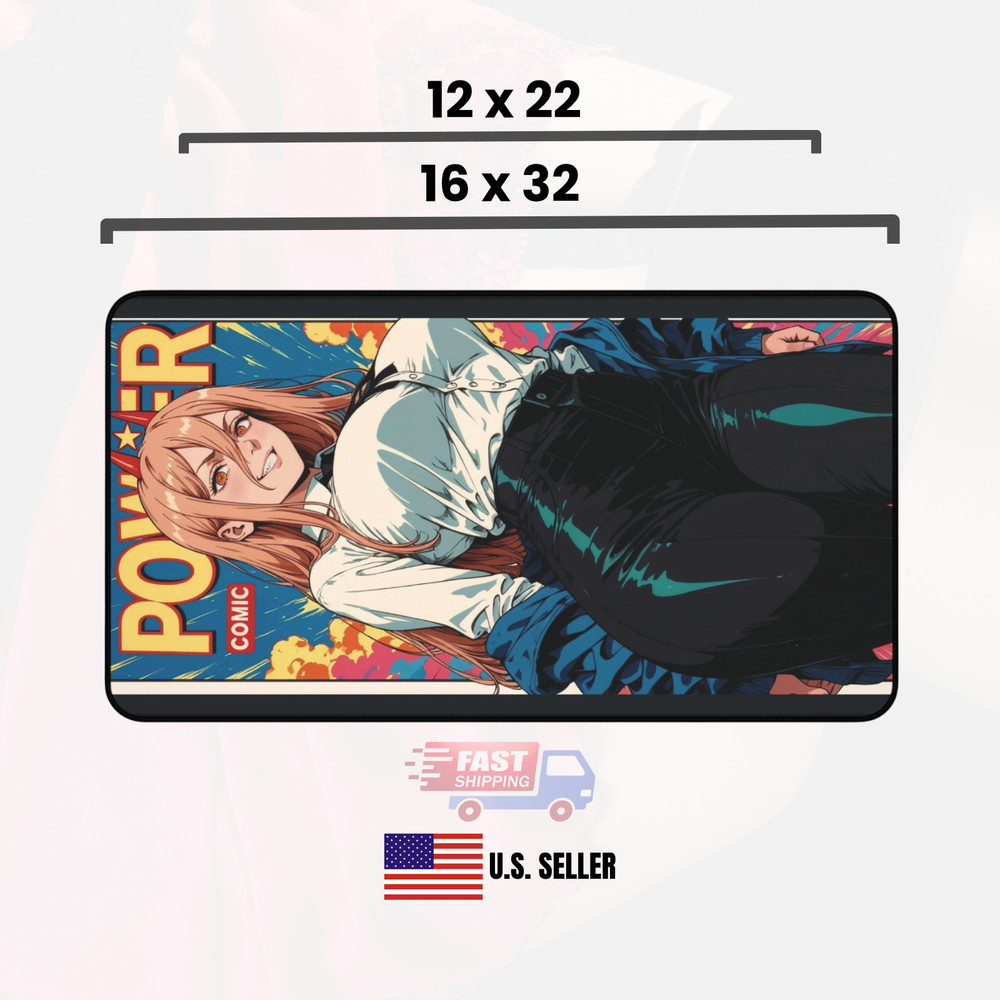 Chainsaw Man Power Gaming Mouse Pad