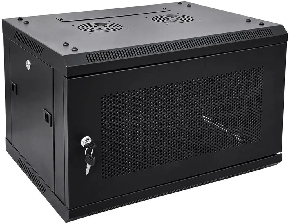 NETECABLE 6U Wall Mount Server Cabinet Network Rack Vented