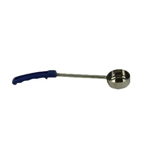 Thunder Group SLLD008A 8 oz Stainless Steel Solid Blue Handle Portion Controller