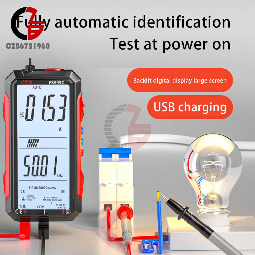 CZD-FS899C Digital Multimeter Auto AC/DC Voltage Current Frequency Meter