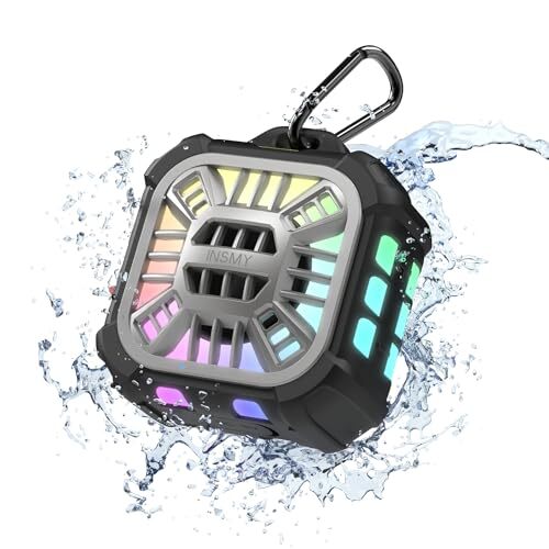 Bluetooth Speaker,IPX7 Waterproof,Portable,Shower Speaker, Wireless Sync Black