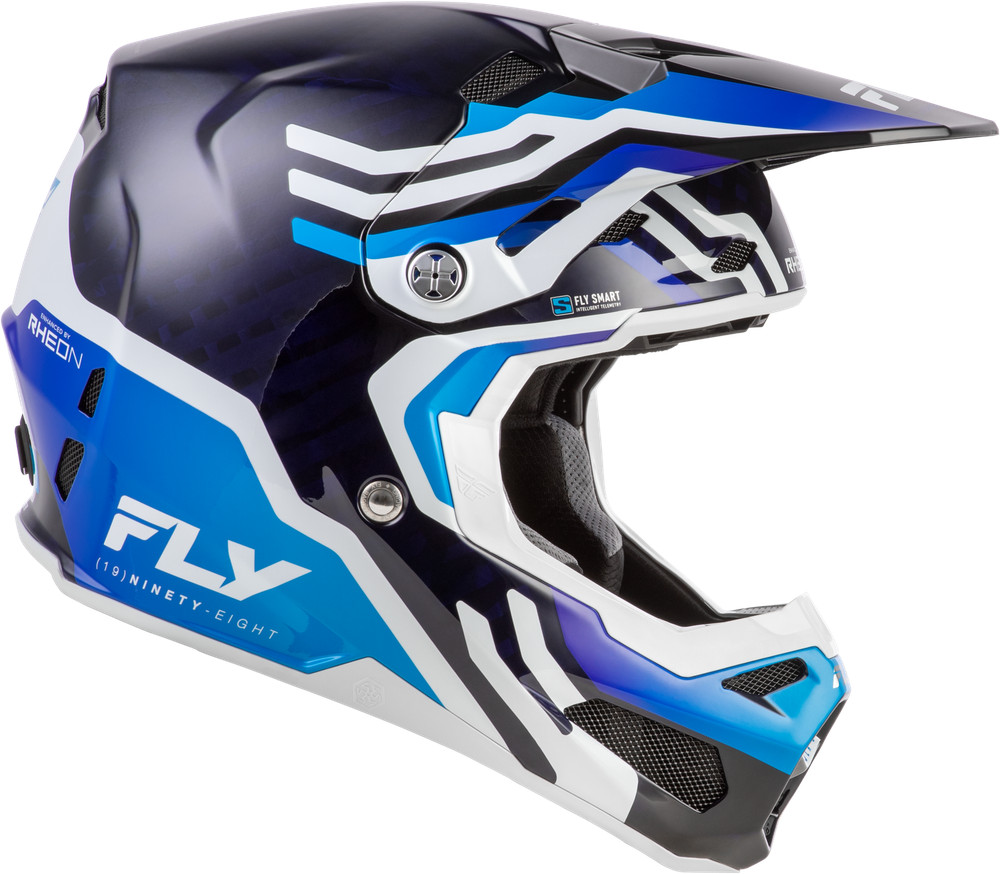 Fits Formula S Carbon Byte Helmet Blue Carbon/Blue/White Md