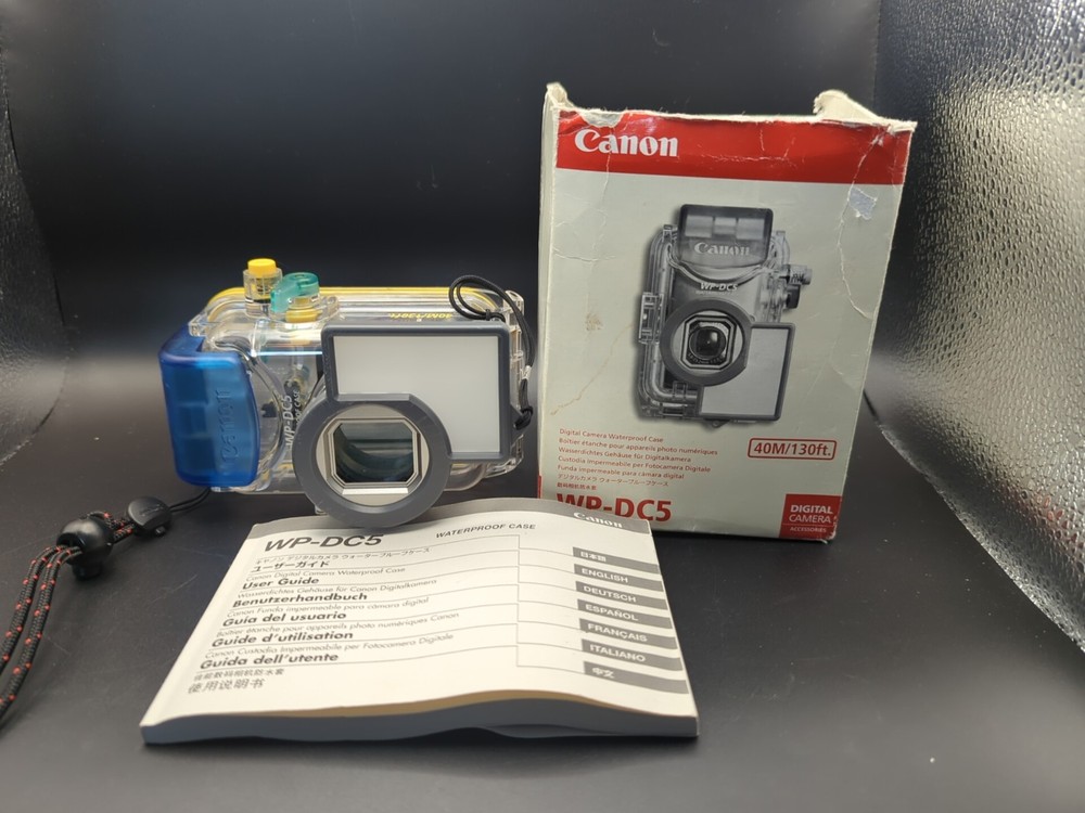 Cannon WP-DC5 Waterproof Camera Case - Mint Condition Made in Japan