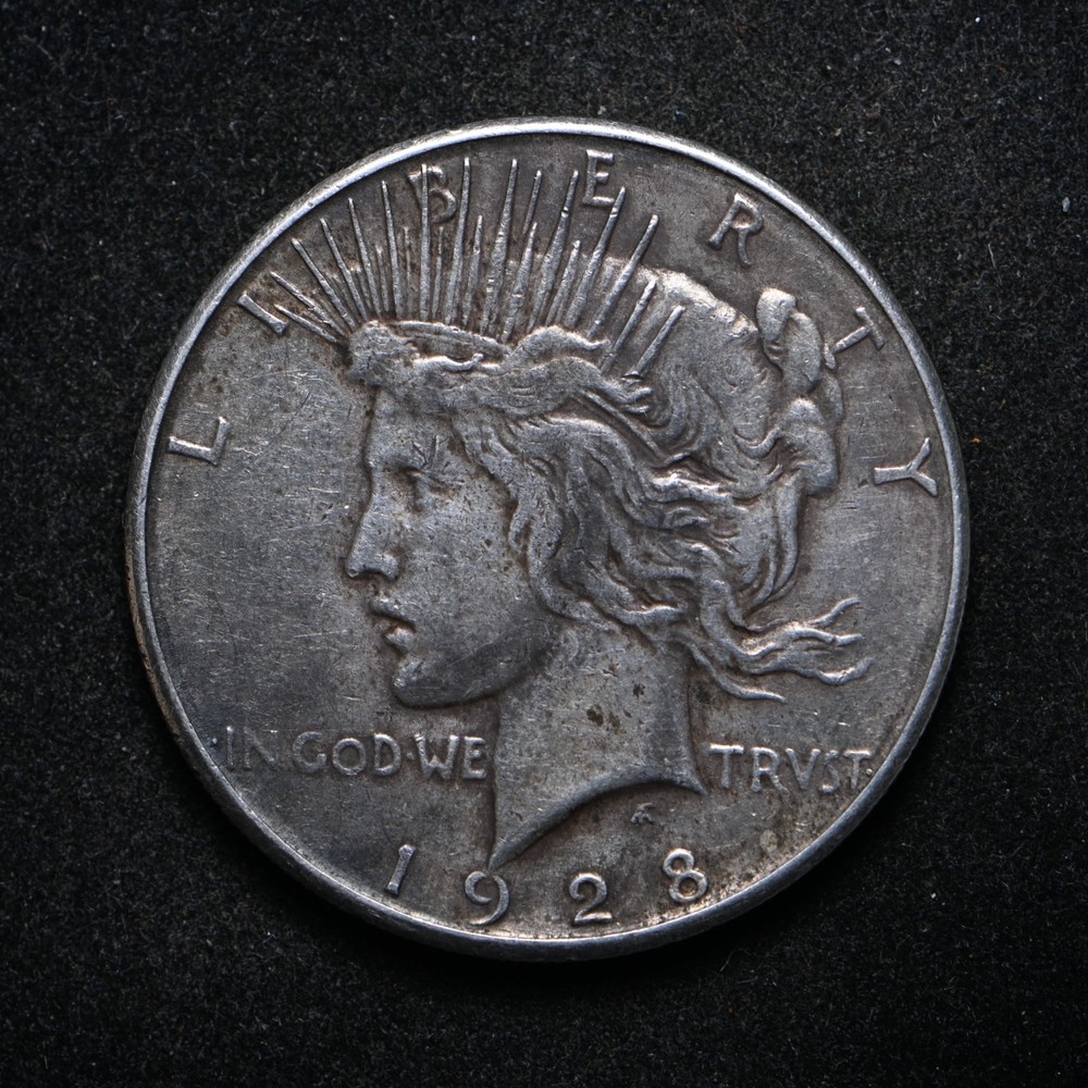 1928-S Peace Silver Dollar Toned (cn16530)