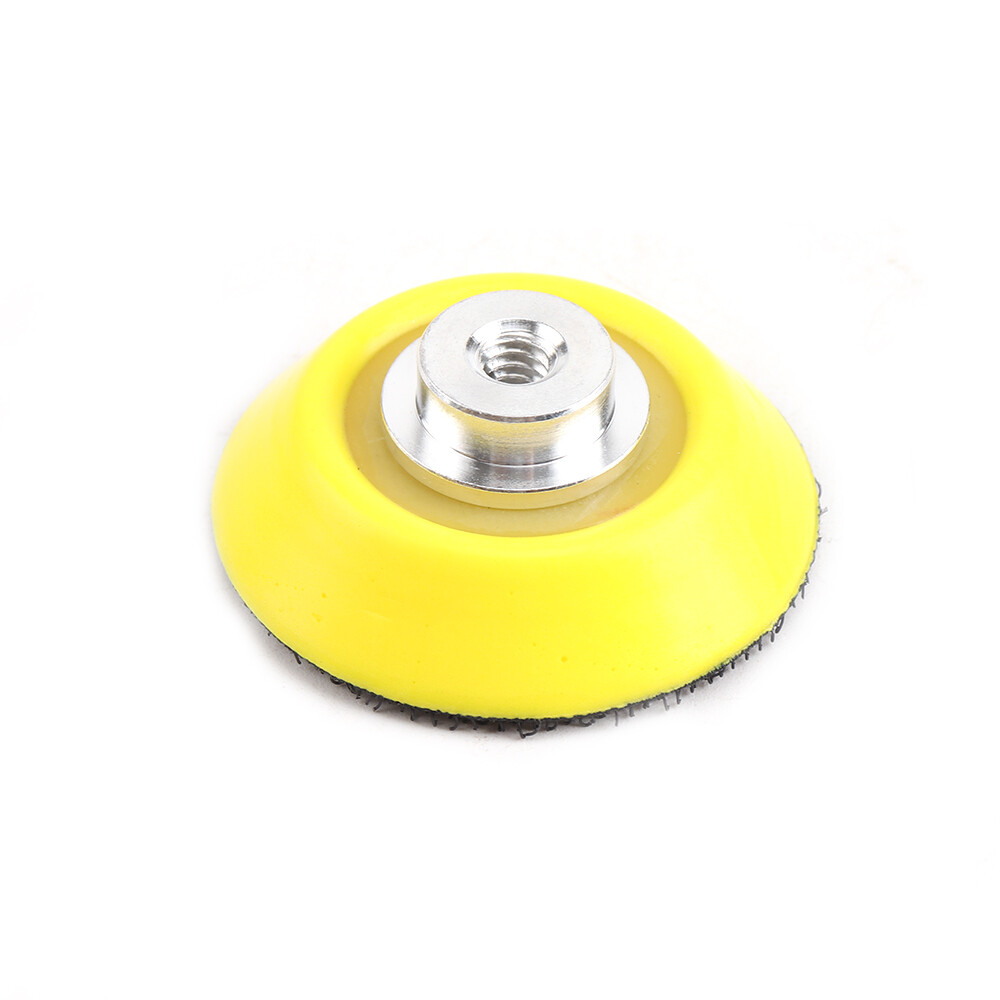 2Pcs 3" Hook & Loop Backing Pad Disc With 5Pcs Sponge Buffering Pad 1/4" Shank