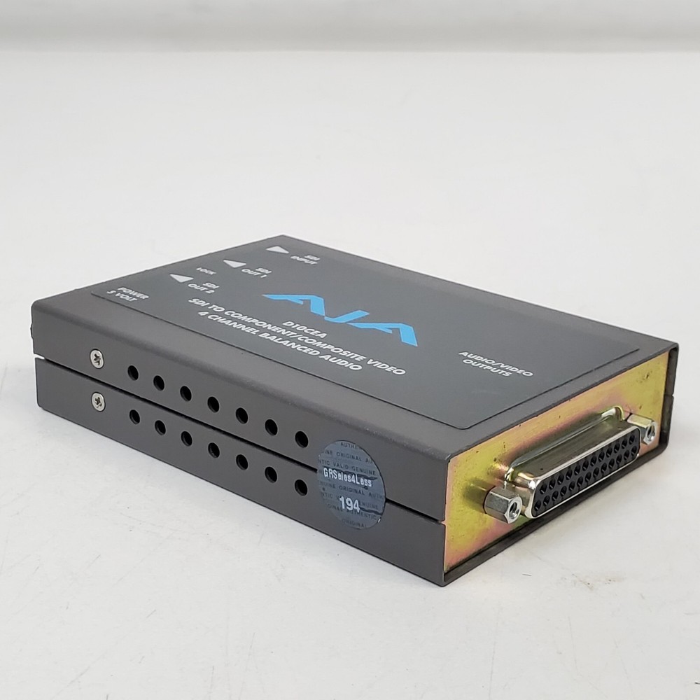 AJA D10CEA SDI to Component/Composite Video 4 Channel Balanced Audio