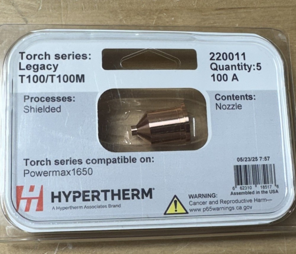 HYPERTHERM 220011 100 A NOZZLE 5 PACK