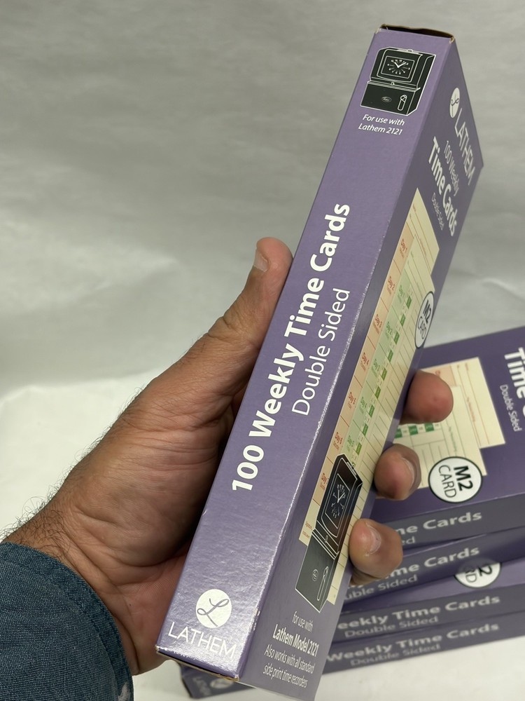 Lathem M2 Time Card For Model 2121 (6 BOXES)