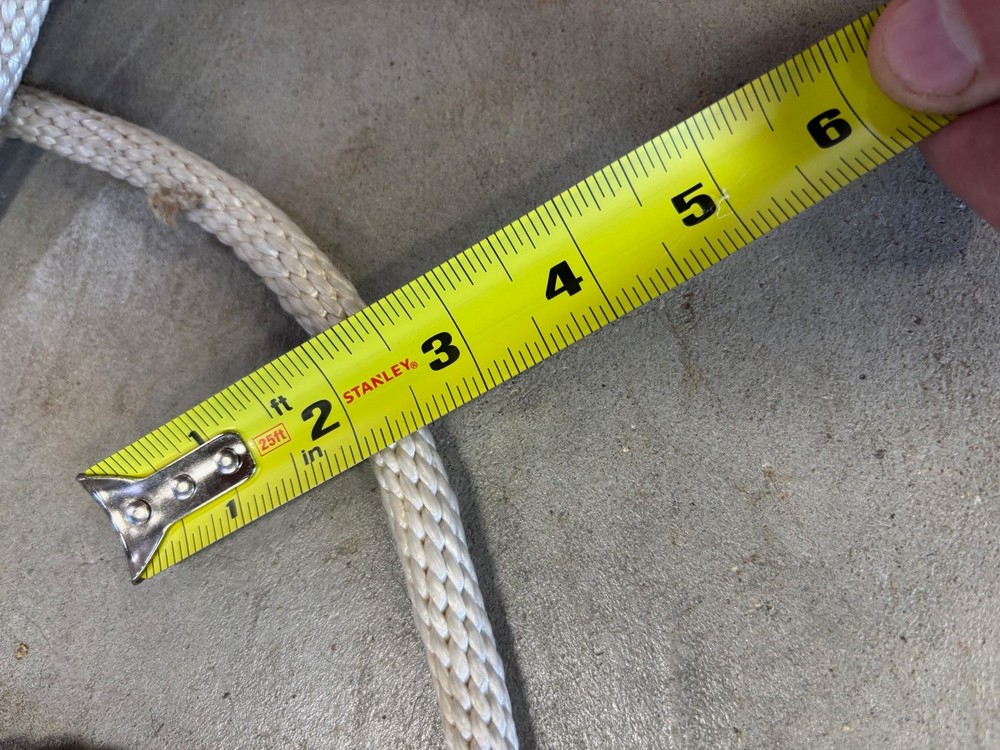 70’ Barn Rope -- Hemp? on left, 25' Rope on right