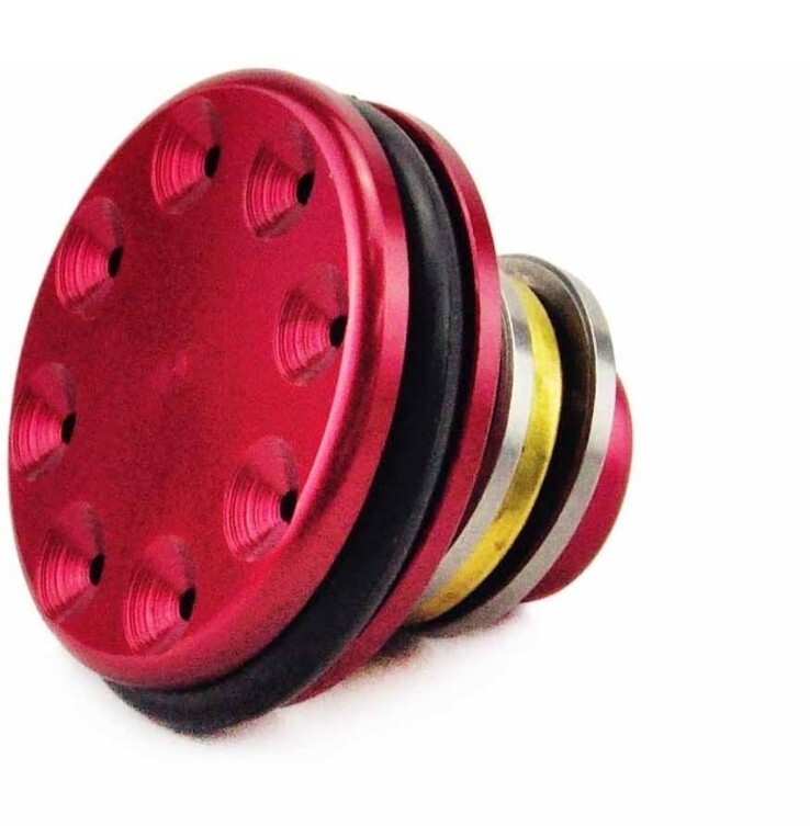 AOLS Piston Head Aluminum Precision CNC Machined - Red