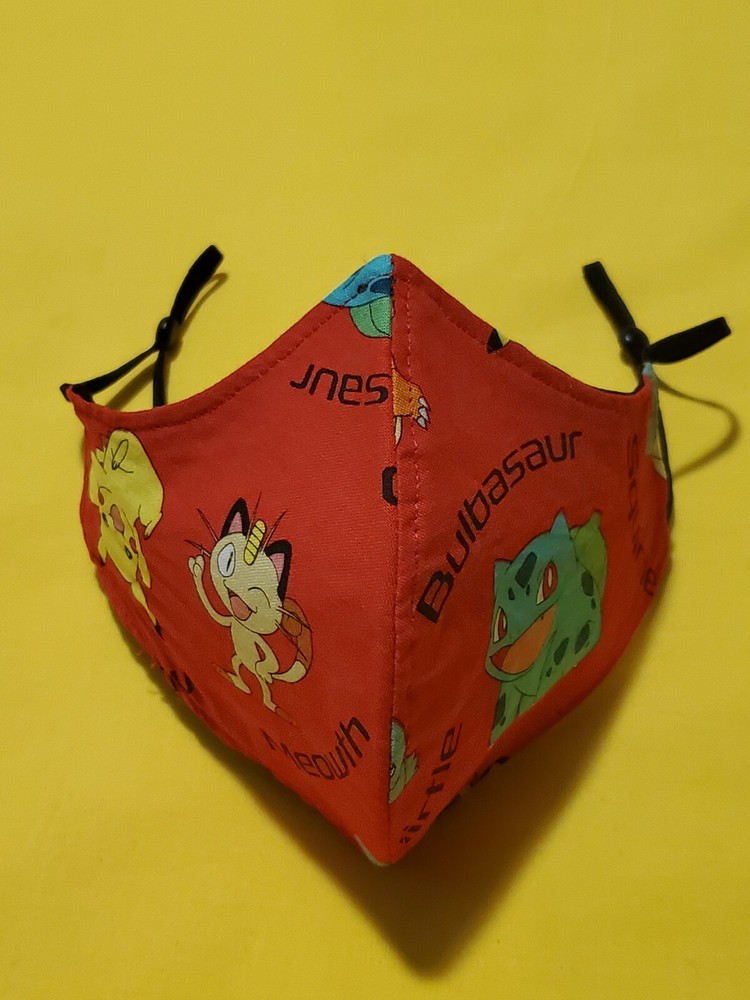Youth Pokemon Adjustable Face Mask