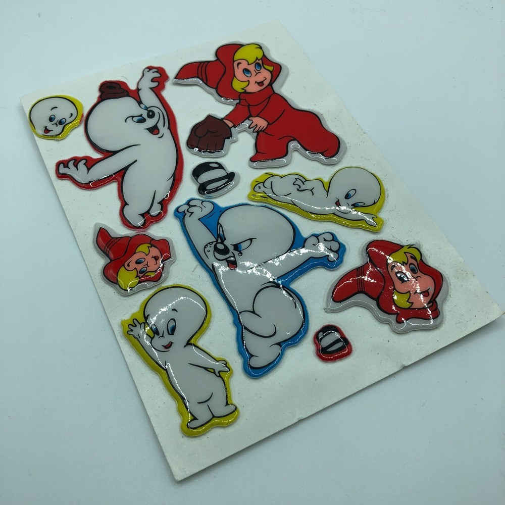 NOS 80s Casper The Friendly Ghost Sticker Set