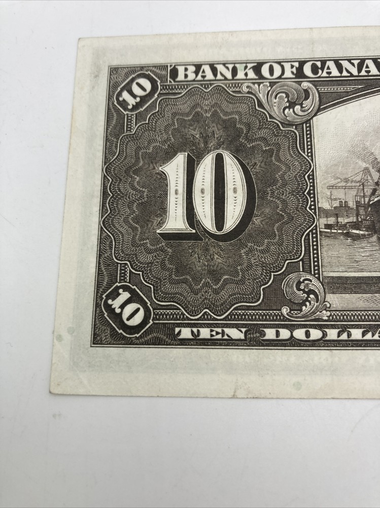 Canada Banknote 1937 10 Dollars.