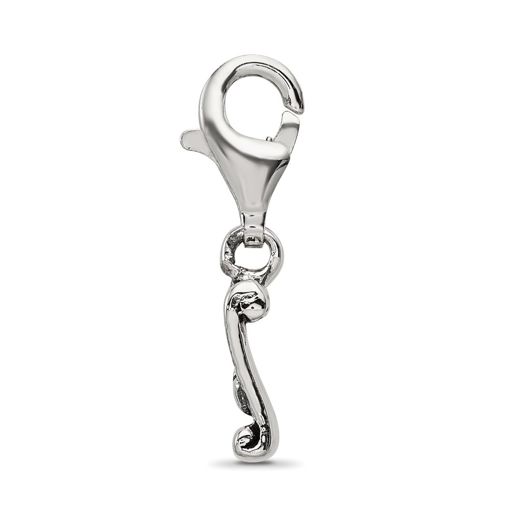 Silver Reflections Love Note Click-on for Bead QRS559