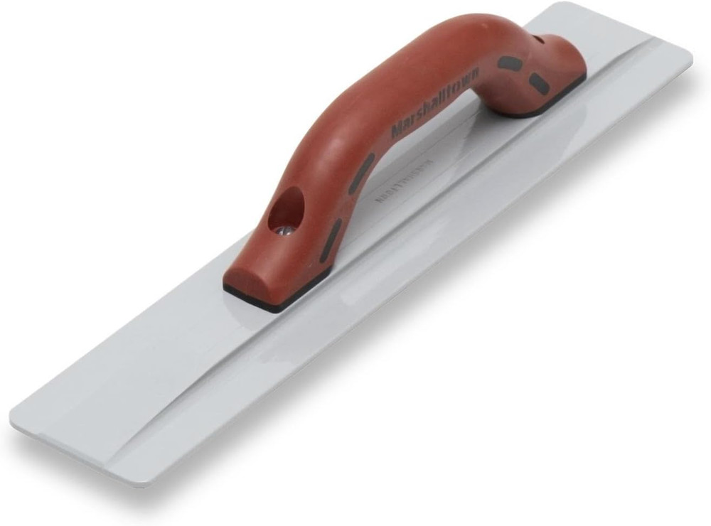 16 Inch Beveled End Magnesium Hand Float, Concrete, Durasoft Handle, Cast Magnes