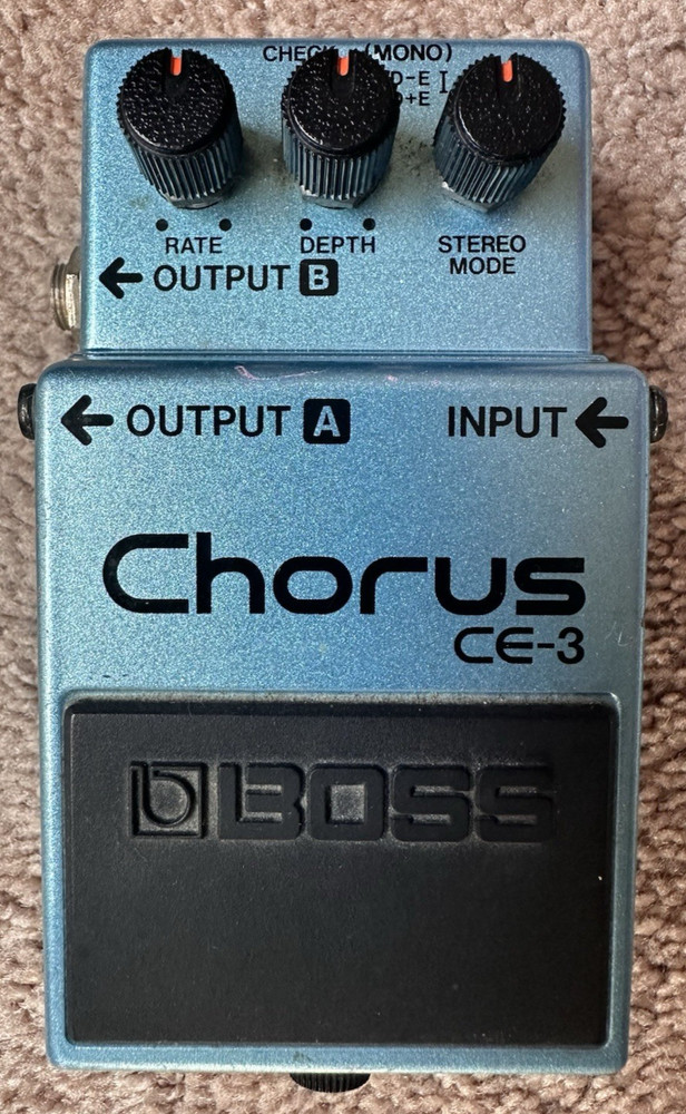 Boss CE-3 Vintage Chorus Effects Pedal Made in Japan Green Label