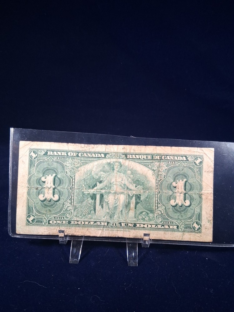 1937 CANADA 1 DOLAR BANKNOTE WORLD WAR II