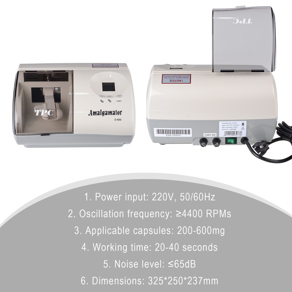 Lab Digital Amalgamator D650 Advanced TPC Mixer & Precise Digital Time Control