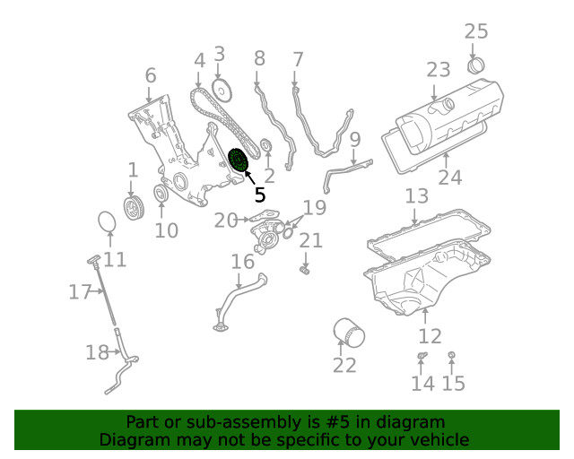 Genuine Ford Engine Crankshaft Position Sensor Interrupter XW1Z-12A227-AC