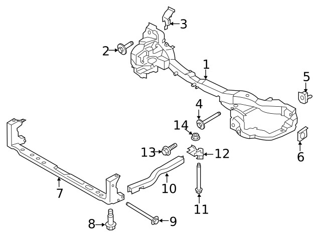 Genuine Ford Bracket AV6Z63100A42B