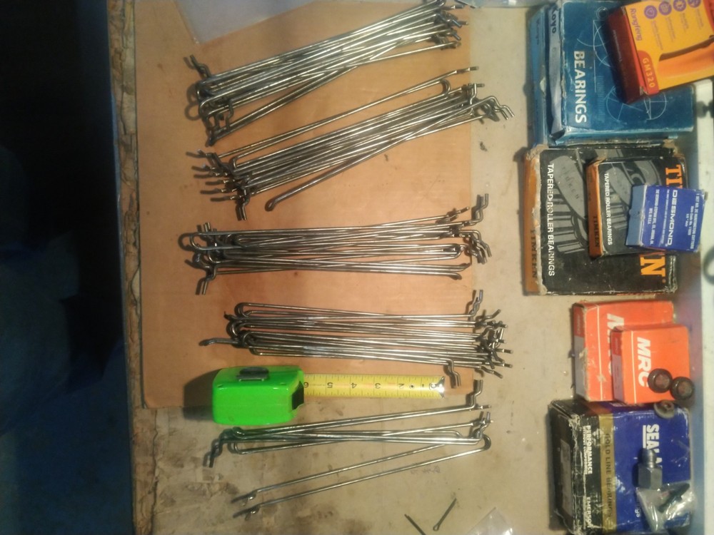 45) Pegboard. 10" Galvanized Metal Wire Loop Hook: 0.148" Diameter. **Cheap**