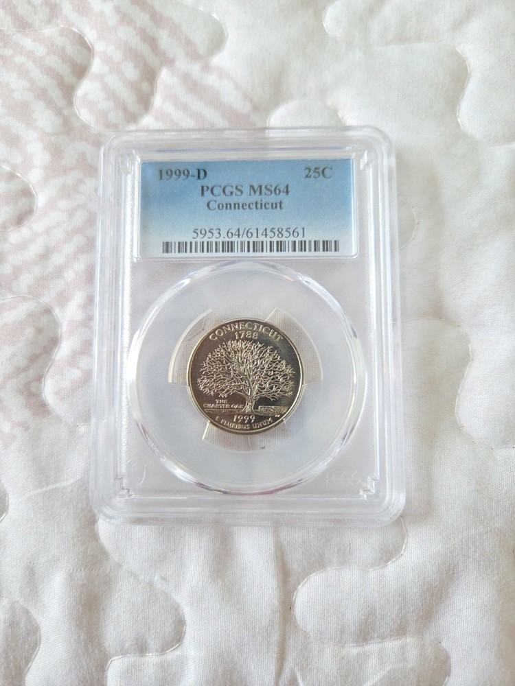 PCGS MS64 1999-D 25C, Connecticut