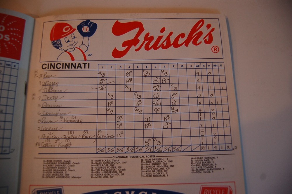 1978 Cincinnati Reds - Pittsburgh Pirates Baseball Program + Ticket