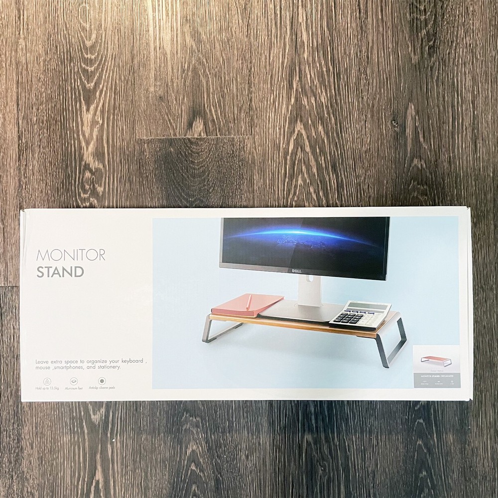 Monitor Stand Organizer COLOR WALNUT