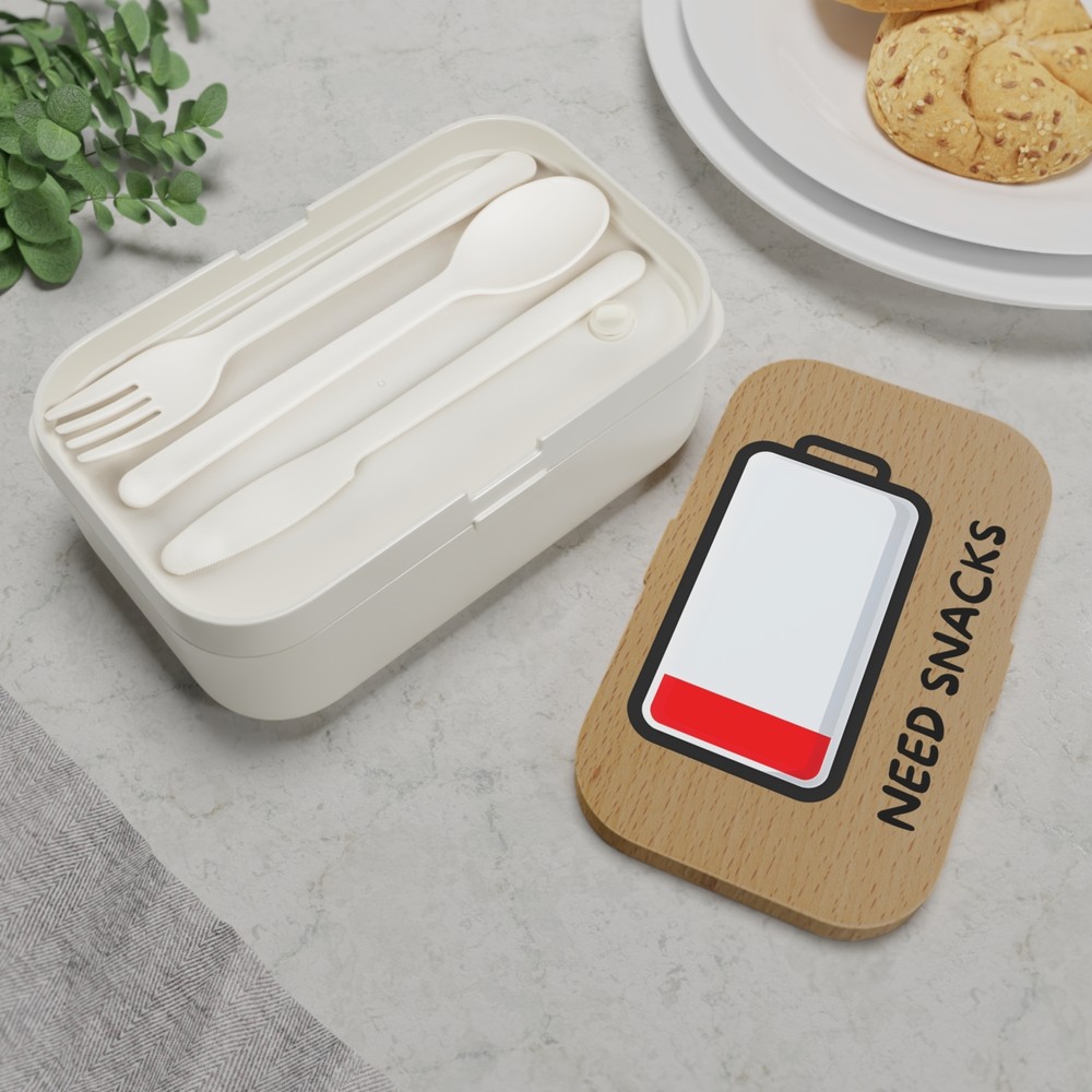 NEED SNACKS Drained Battery  Bento Lunch Box