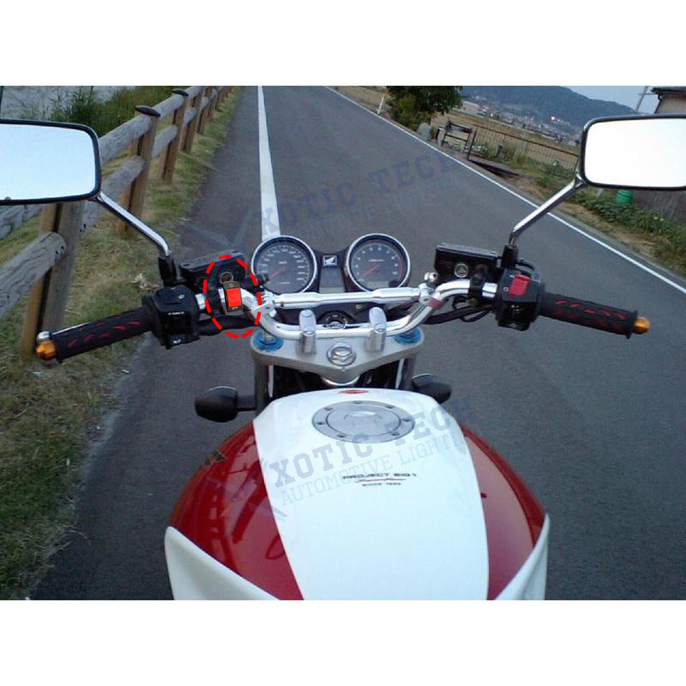 7/8inch Motorcycle Handlebar Switch Control Mount LED Headlight On/Off Button
