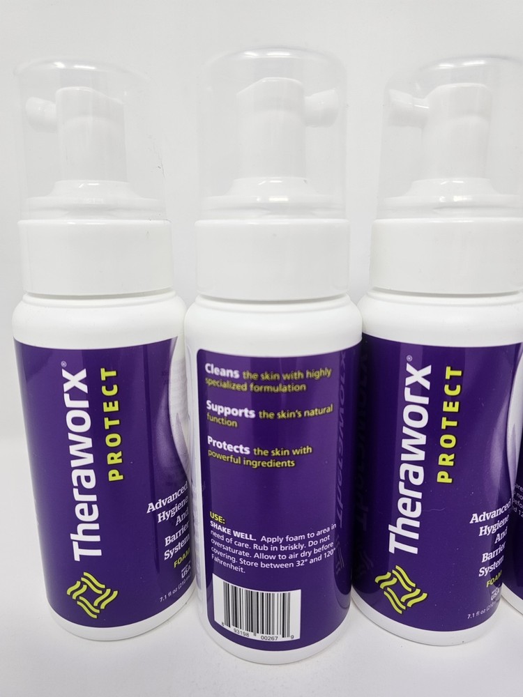 4 Pack Theraworx Protect Advanced Hygiene And Barrier System Foam