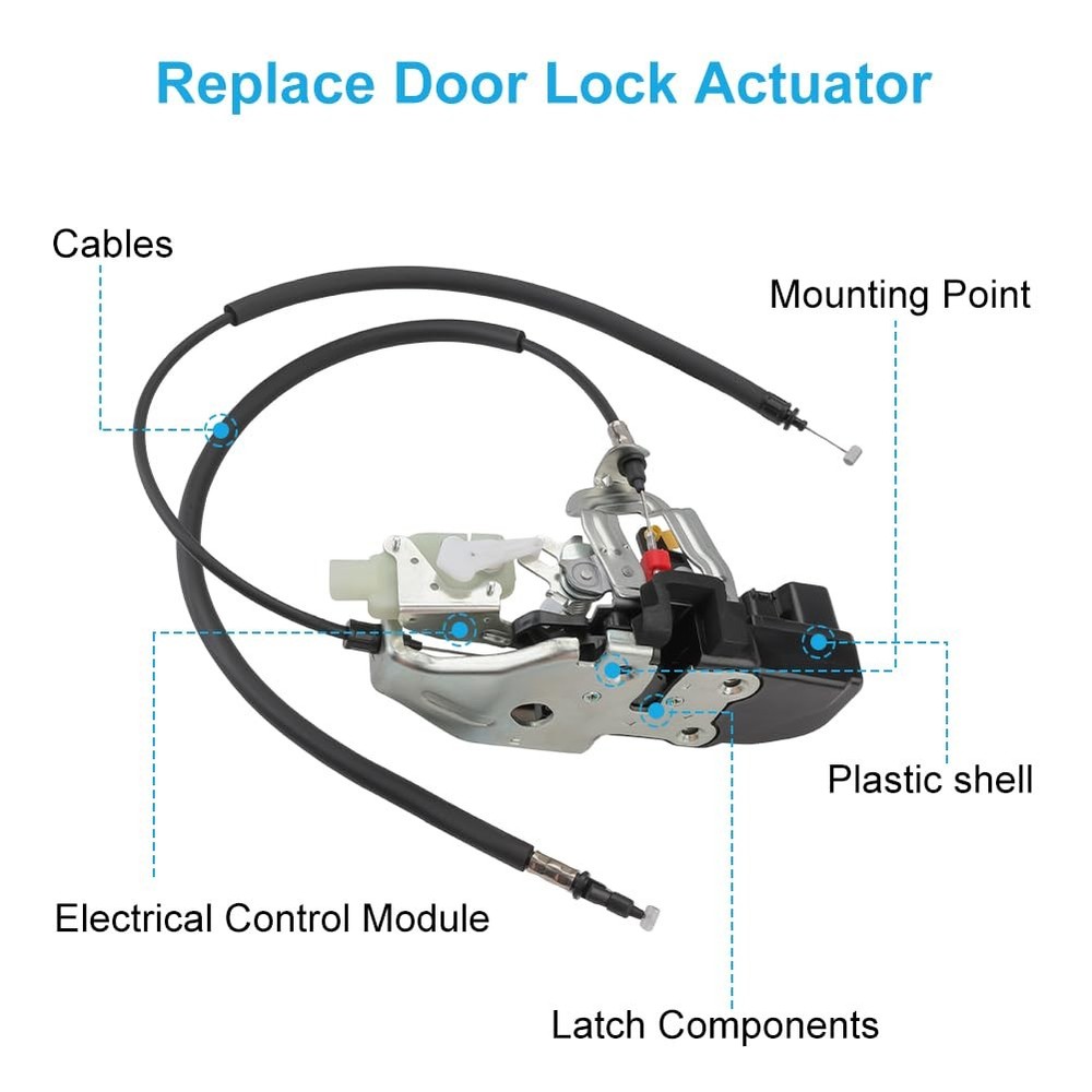 Door Lock Actuator w/Latch Compatible with Dodge Challenger 2015-2023 Replace...