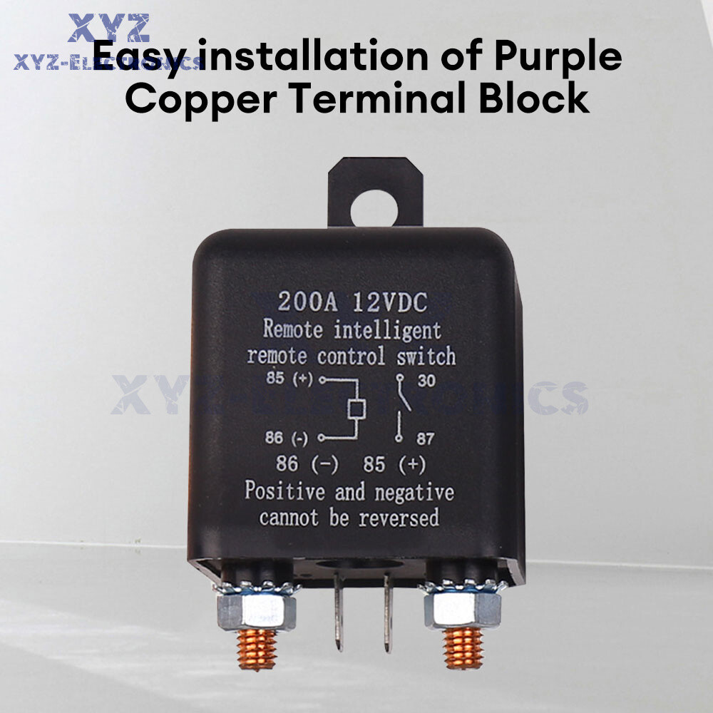 DC12V 200A Universal Car Relay Wireless Remote Control Switch Automotive Relay
