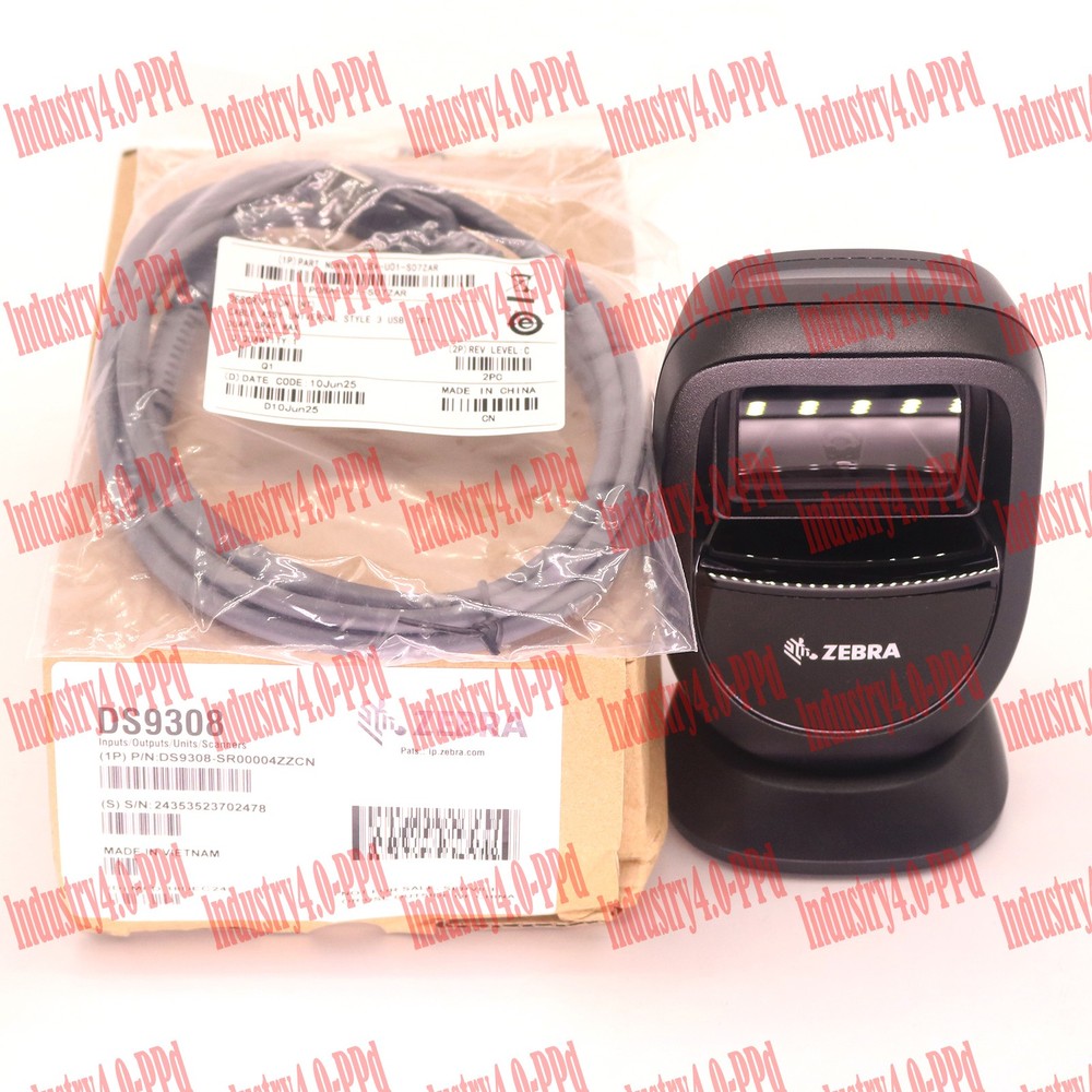 Zebra DS9308 Desktop Hands-free 1D/2D Barcode Scanner w USB Cable#XR
