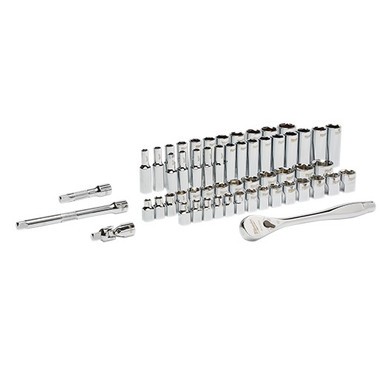 3/8" Drive 56pc Ratchet & Socket Set - SAE & Metric