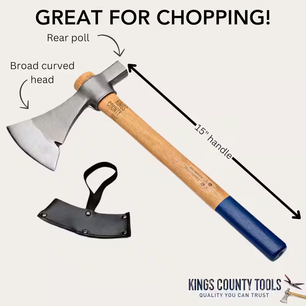 Tomahawk Axe Camping Hatchet with 15 In.